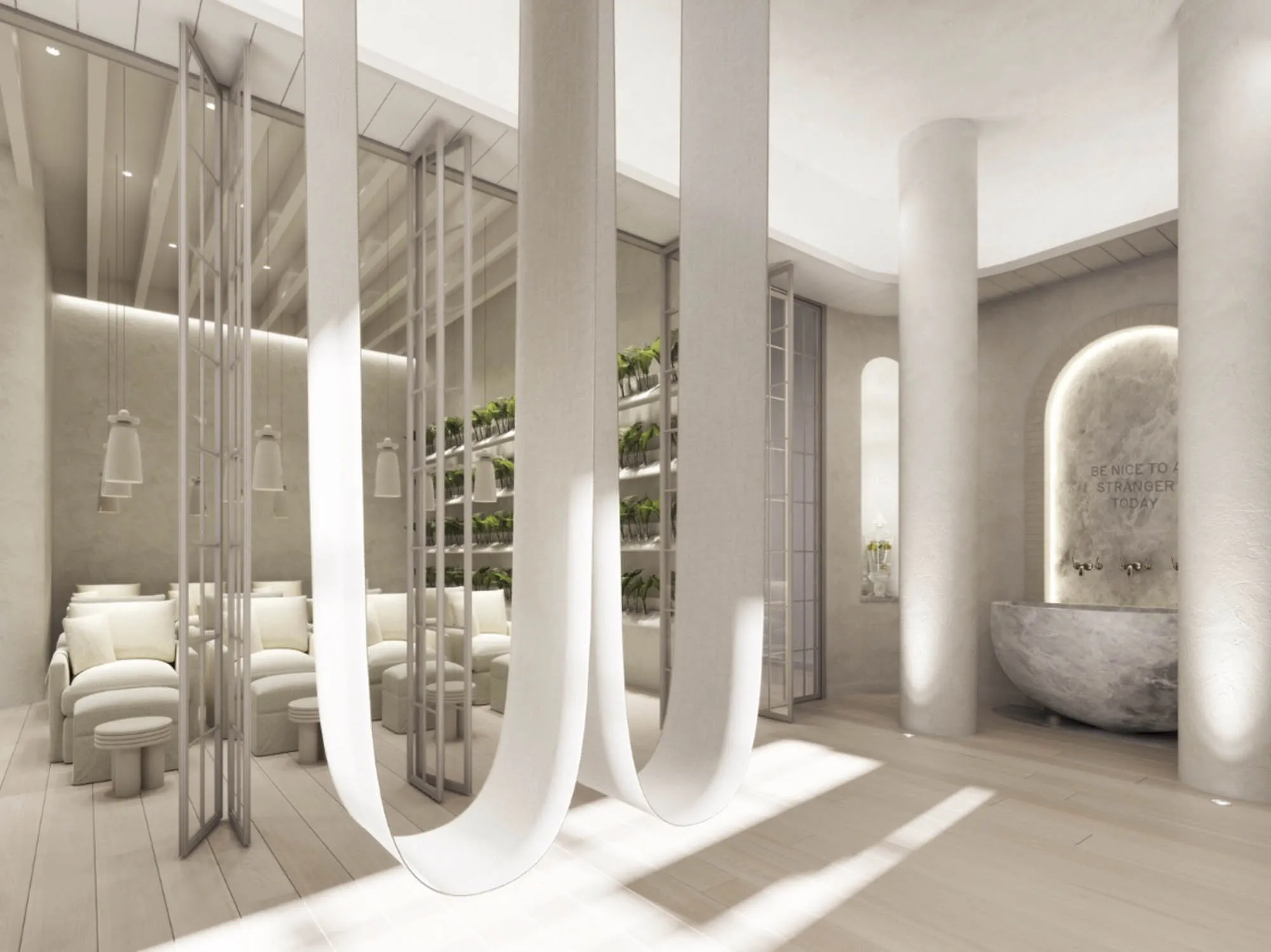 Renderings of the Well, due to open in Manhattan in early 2019.