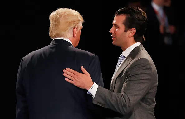 Donald Trump Jr. has his dad's back.
