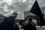 Anti-government protests at the Chinese University of Hong Kong campus on Nov. 19.