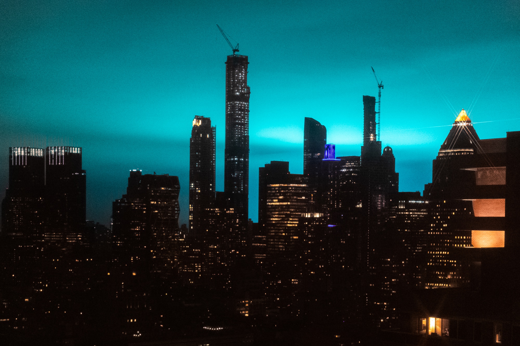 Why a Substation Fire Turned New York City's Sky Bright Blue - Bloomberg