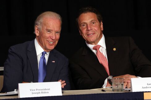 Biden appears with Cuomo to unveil plans for new area infrastructure projects in July in New York City.