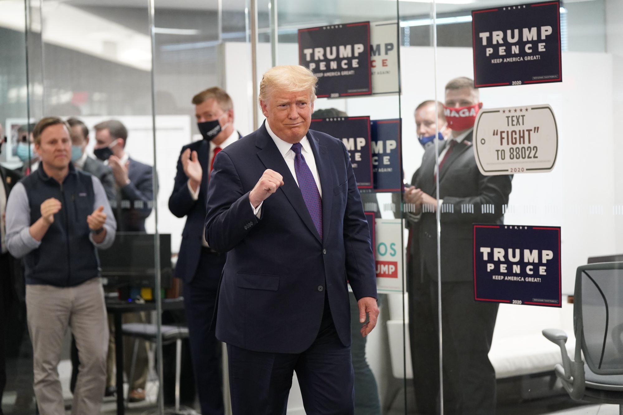 President Trump Visits Republican National Committee Annex