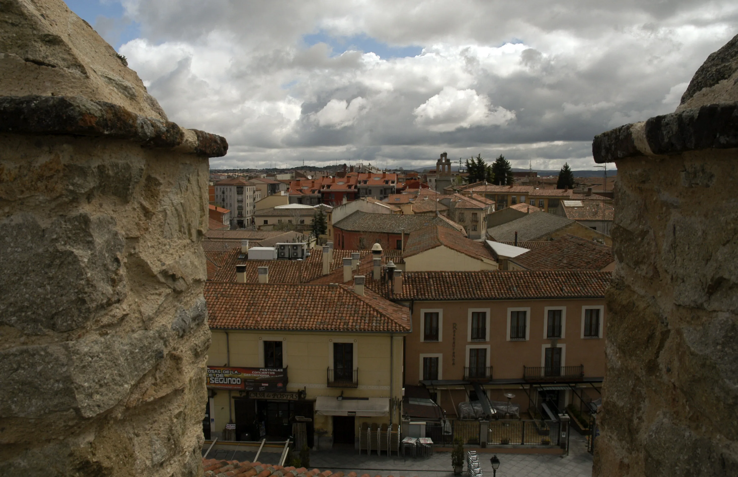 Homes in the city of Avila, Spain.