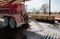 A truck carries wastewater from oil fields to the West Perkins Commercial Disposal Site.