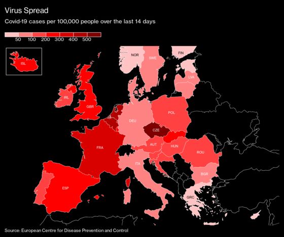 France Virus Cases Surge as Paris, London Head for Clampdown