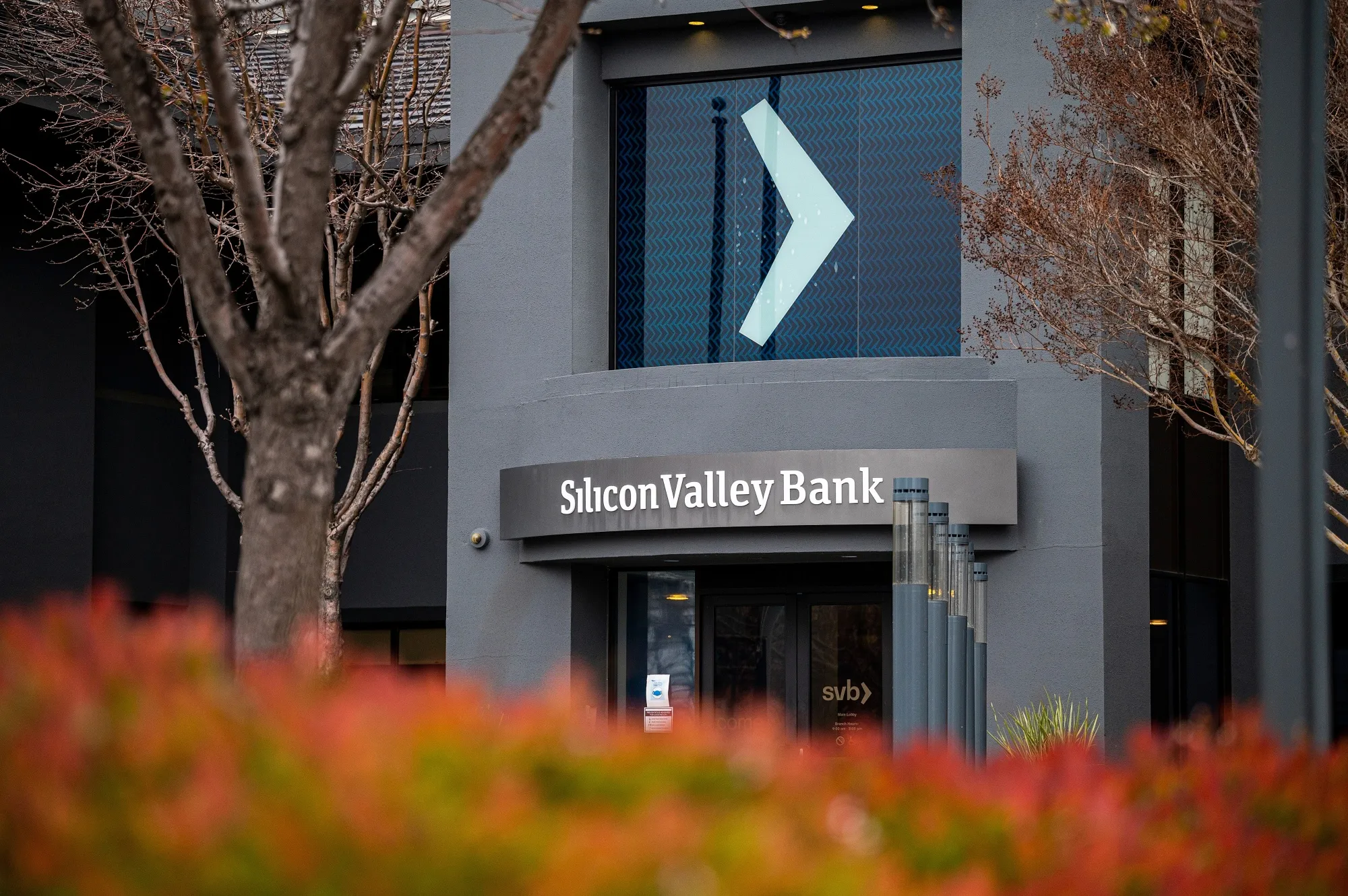 Silicon Valley Bank headquarters in Santa Clara, California, on&nbsp;March 9.