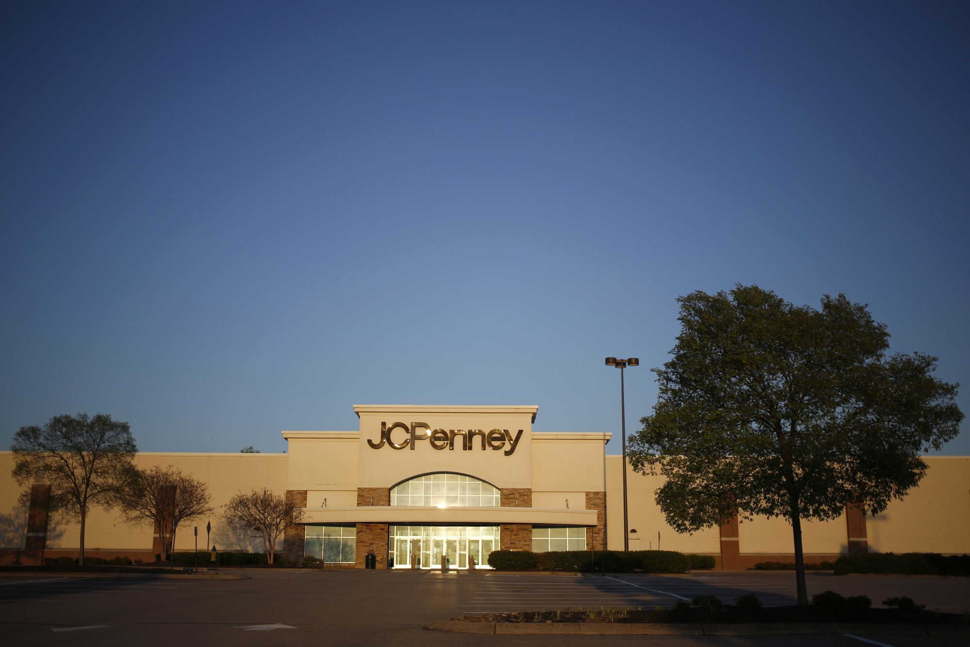 An empty parking lot&nbsp;outside a closed JC Penney Co. store in Mt. Juliet, Tennessee.