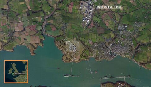 Milford Haven can store 9 million barrels of crude and products.