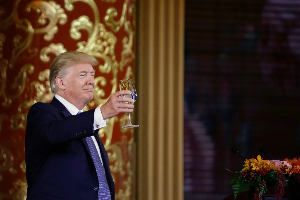 Trump in Beijing in 2017.
