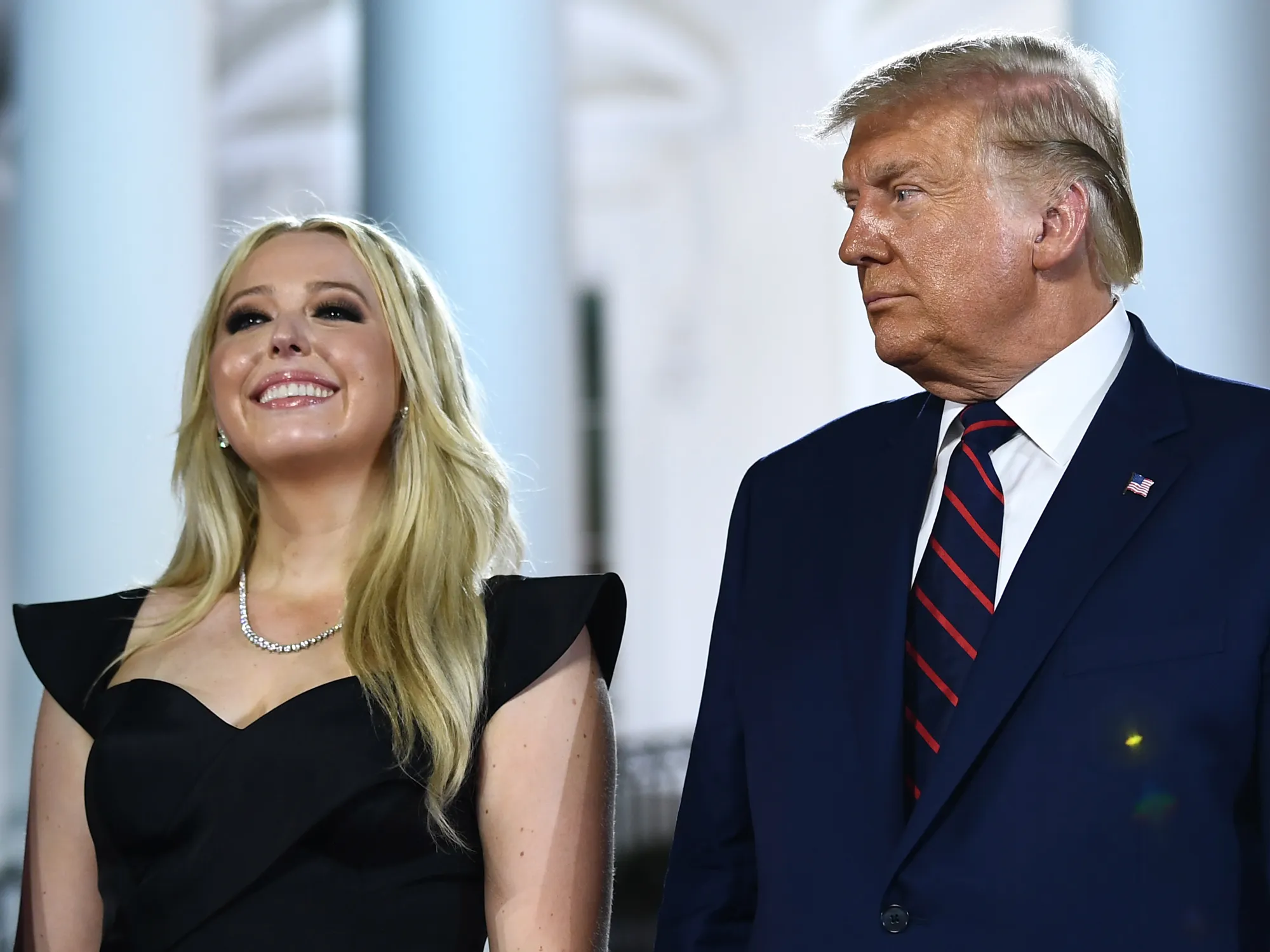 U.S. President Donald Trump with his daughter Tiffany Trump in Washington, D.C. in August.