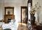 The living room of Apartment No. 43 at the Dakota, a nine-room prize currently listed by Warburg for $23.5 million