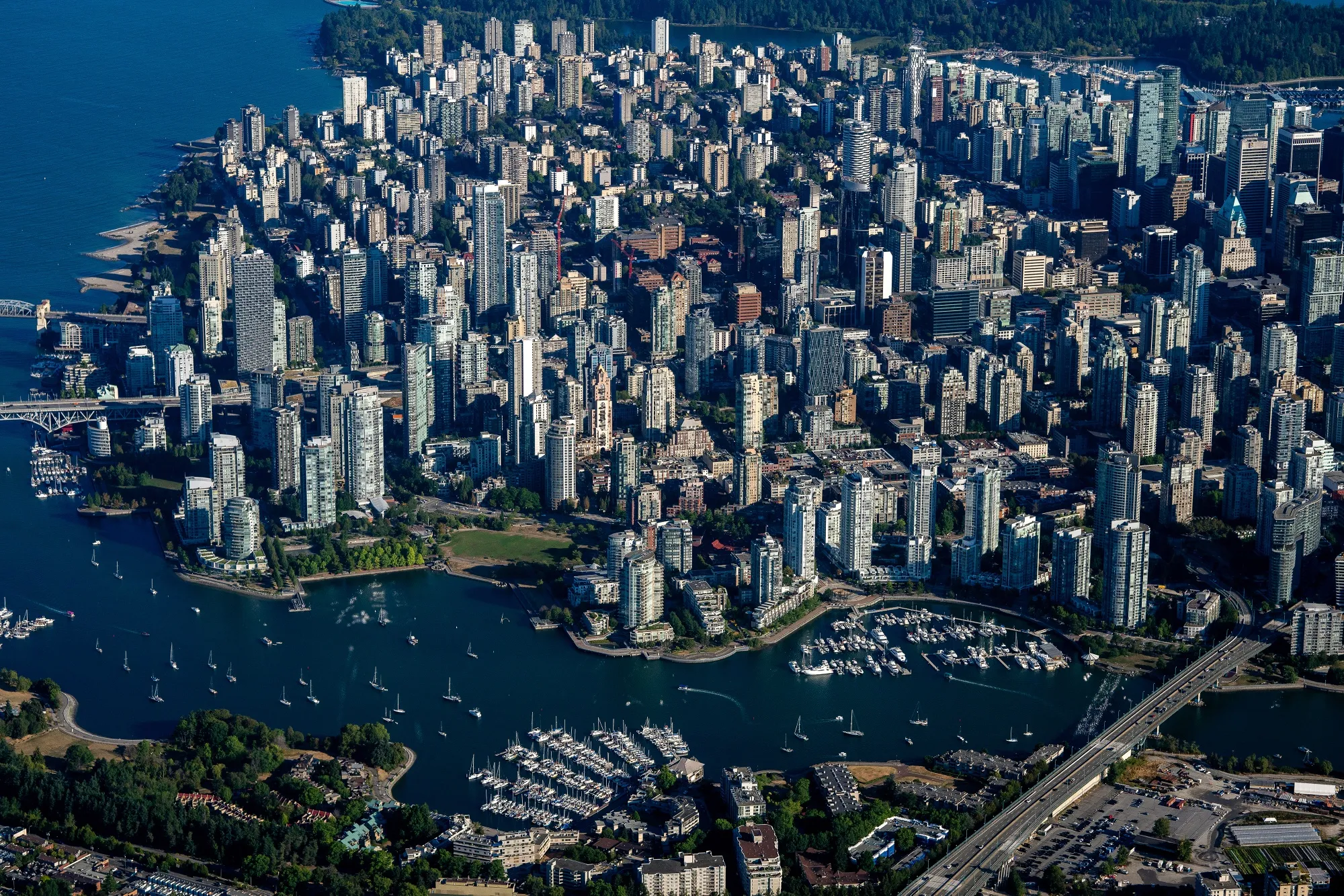 Buildings in downtown Vancouver