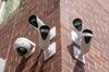 Verkada Inc. security cameras on the company's headquarters in San Mateo, California.