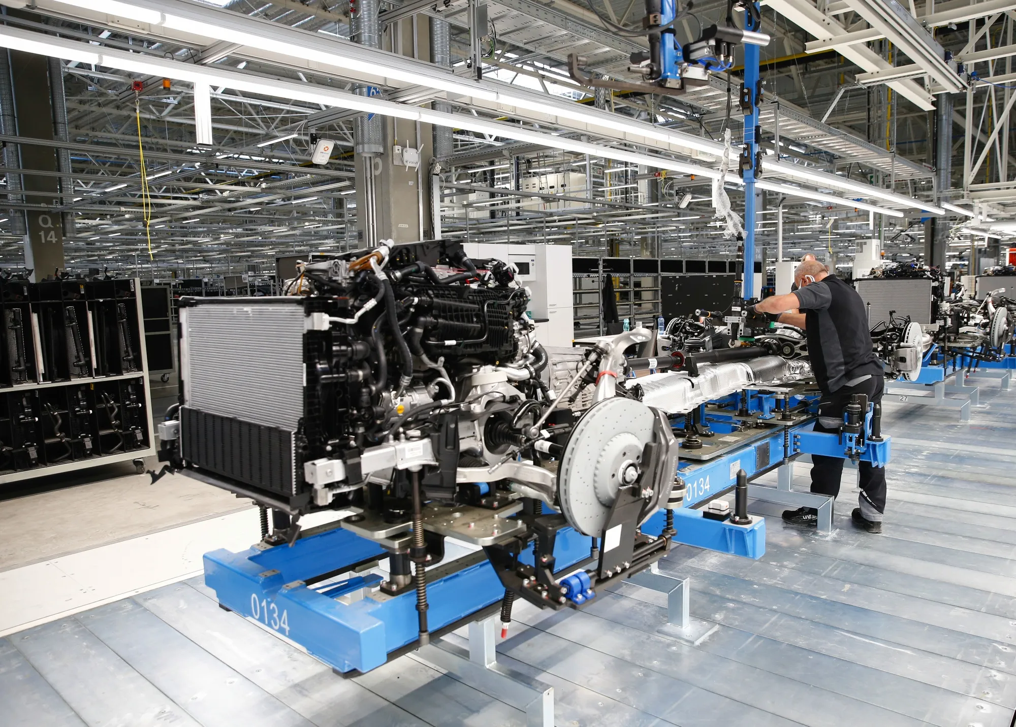 Daimler AG Unveils New Mercedes Benz S-Class Hybrid at Automaker's Carbon Neutral Factory