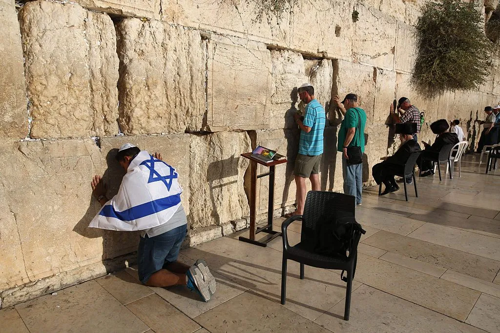 Meanwhile, at the Western Wall.
