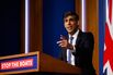 Rishi Sunak during a news conference on his Rwanda migration policy on April 22.