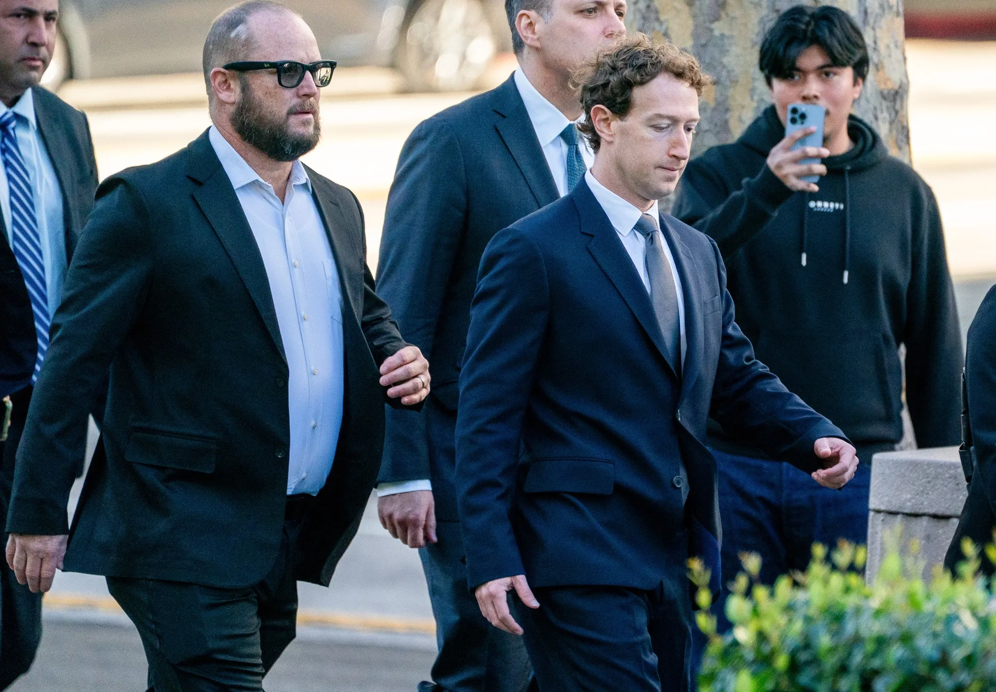 Meta CEO Mark Zuckerberg arrives at court in Los Angeles in February before testifying at a landmark social addiction trial. Meta will face another similar trial scheduled to begin in June.