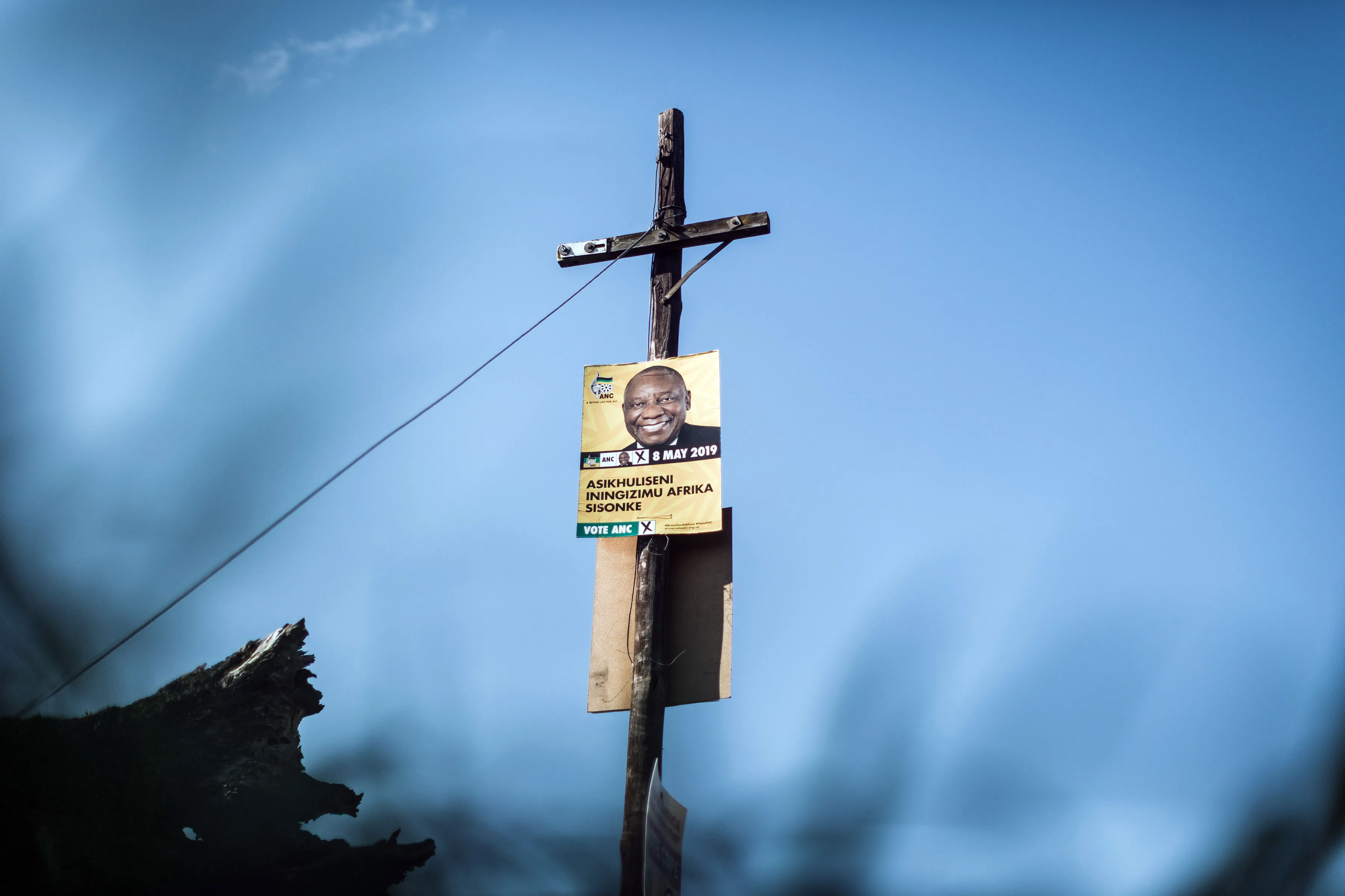 An election poster in Durban.