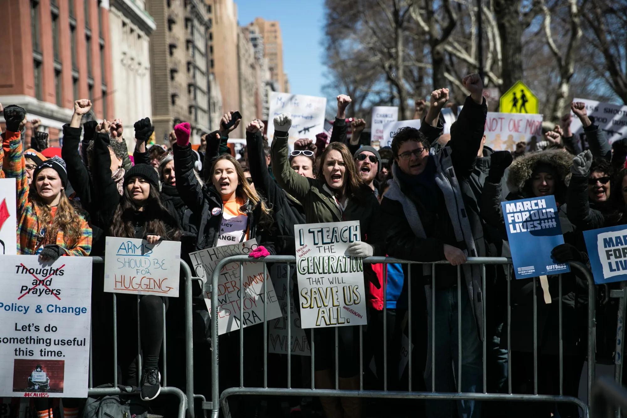 Demonstrators Attend The March For Our Lives Rally Demanding An End To Gun Violence 