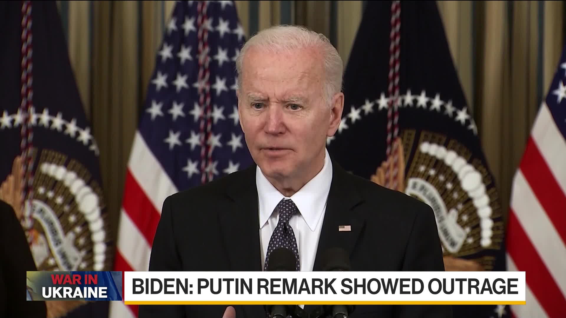 Watch Biden: Putin Remarks Showed Outrage - Bloomberg