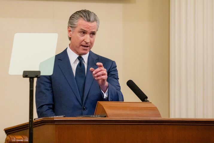 California Governor Gavin Newsom Delivers State Of The State Address