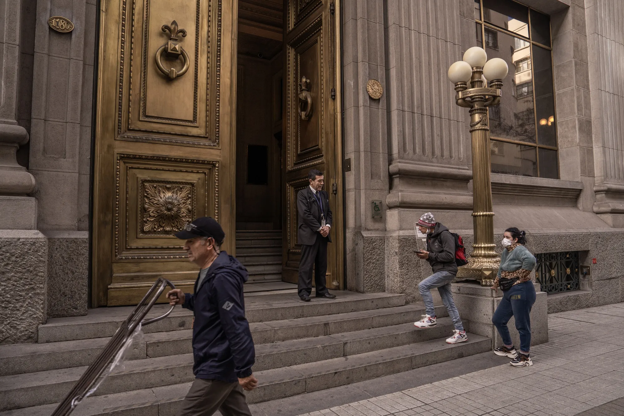 The Central Bank of Chile in Santiago.