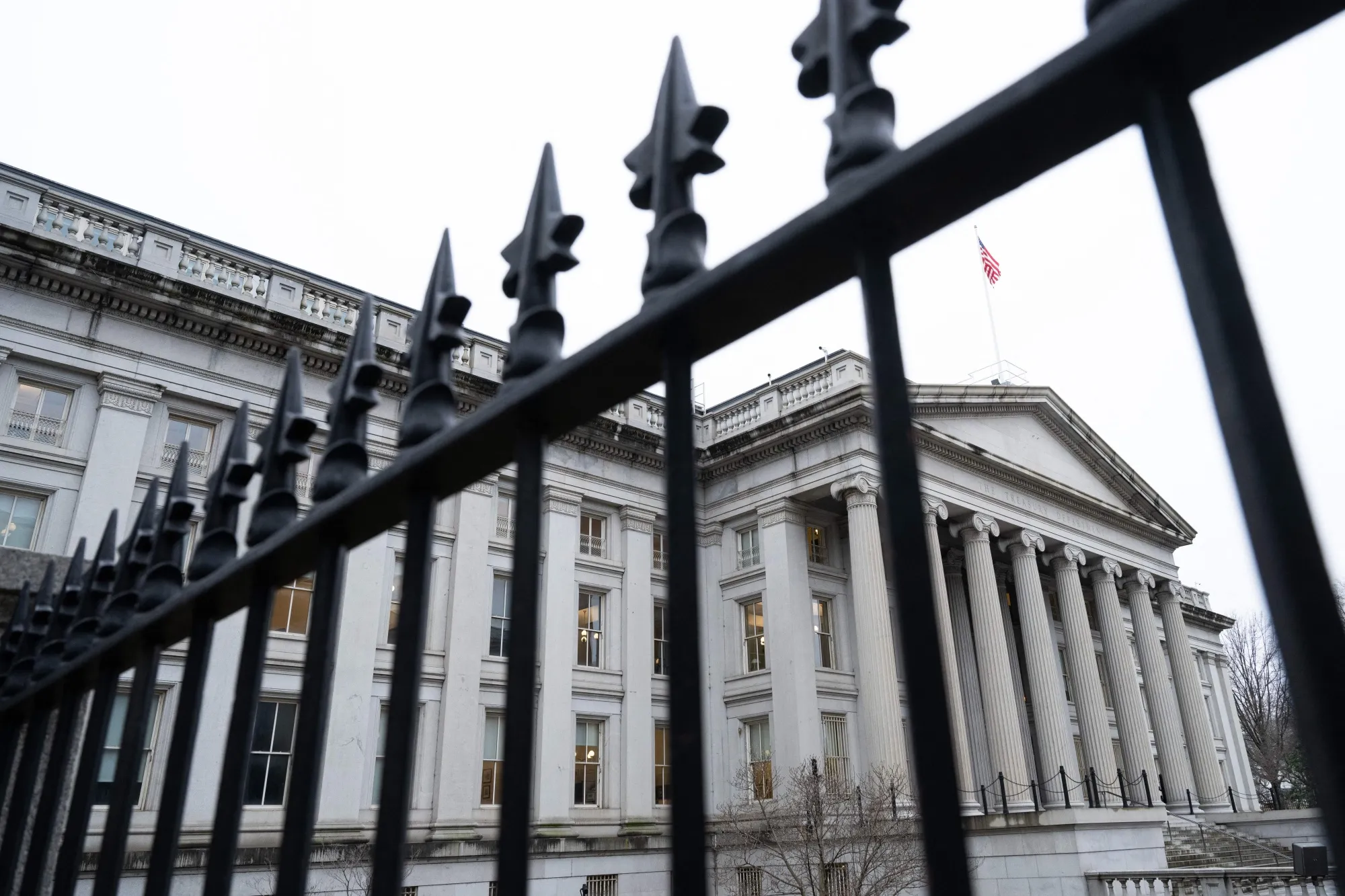 The US Treasury Department in Washington, DC.