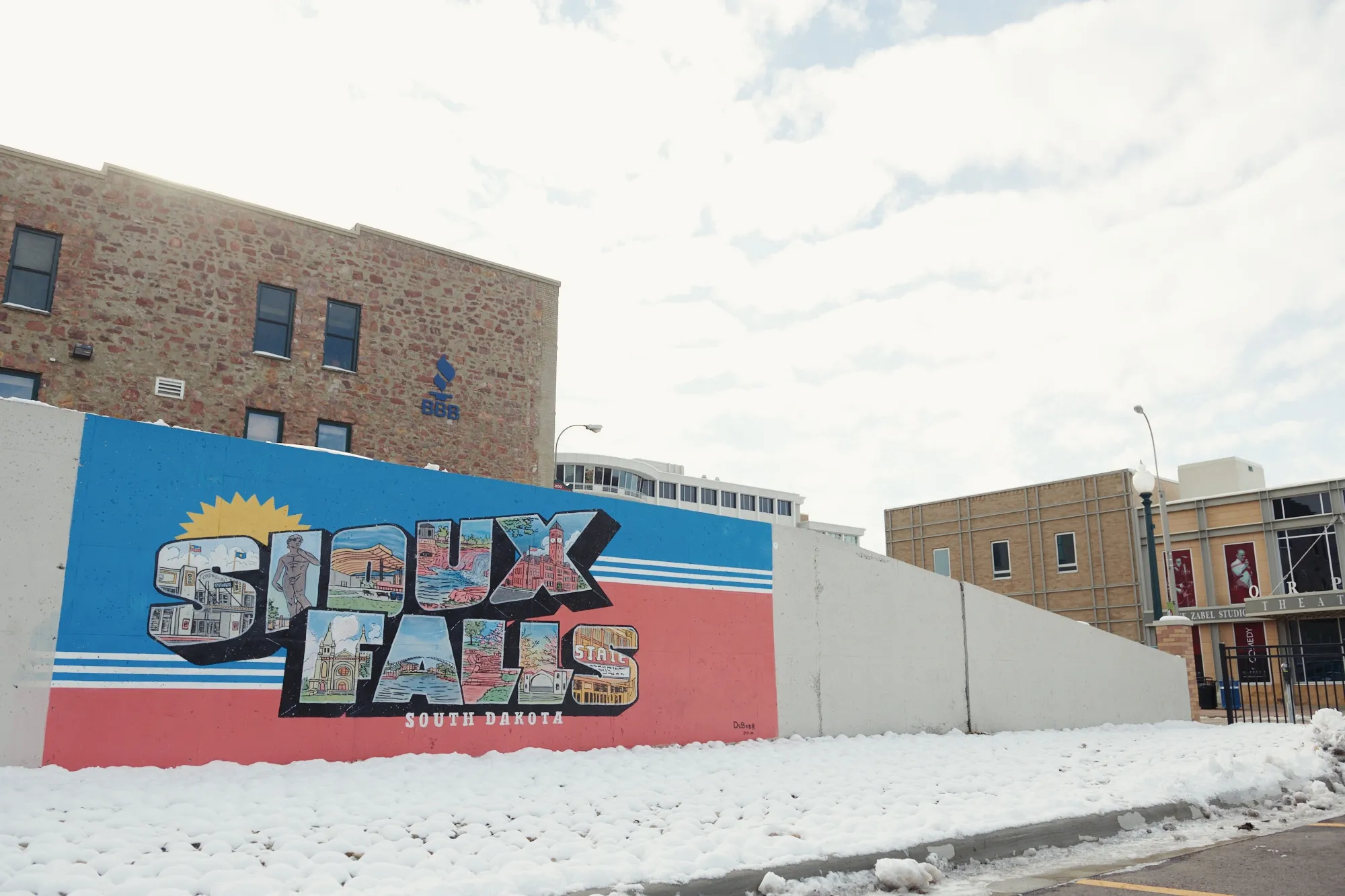 A mural&nbsp;in downtown Sioux Falls, South Dakota, where a grant designed&nbsp;to reduce homelessness will focus on the region’s&nbsp;jail population.&nbsp;