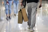 Shoppers In Hong Kong Ahead of Christmas Holiday Season