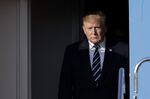 羽田空港に到着したトランプ大統領