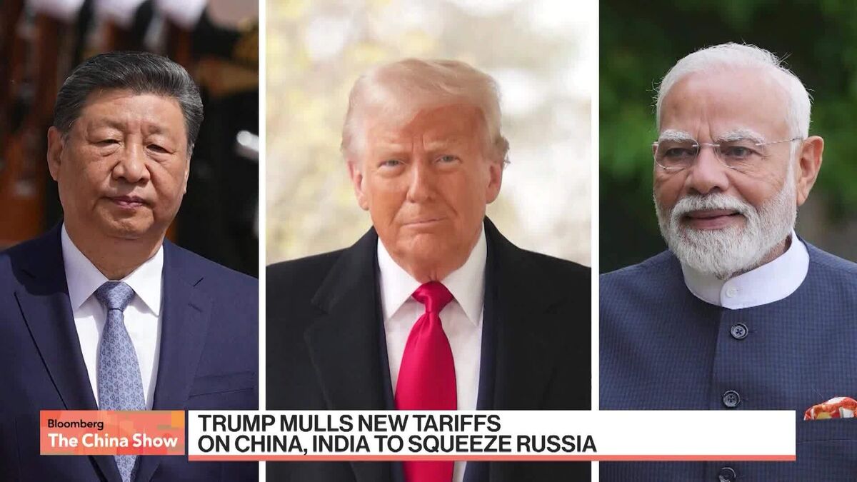 Trump Floats New Tariffs on China, India to Squeeze Russia