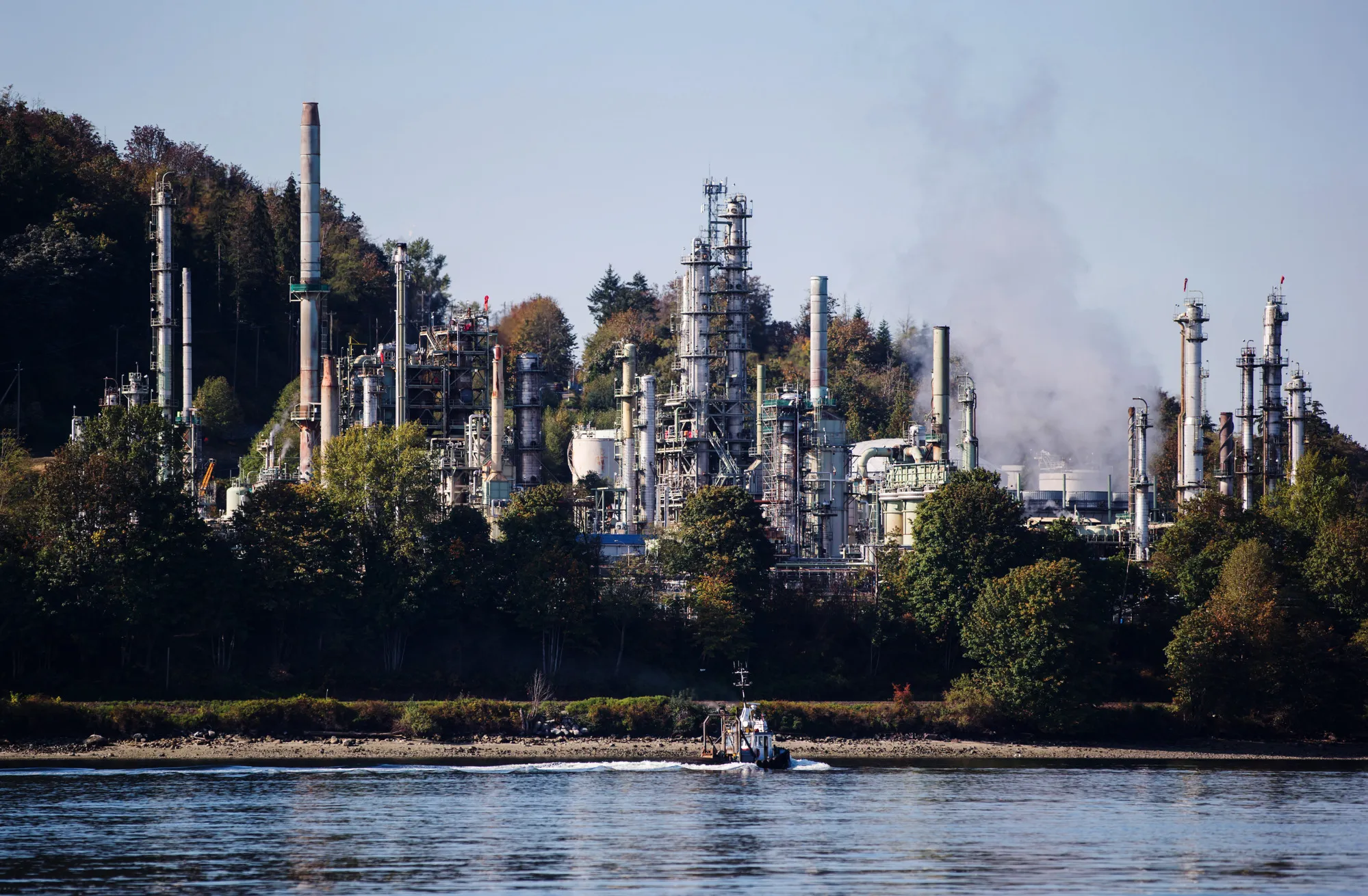 The Burnaby Refinery in Burnaby, British Columbia.