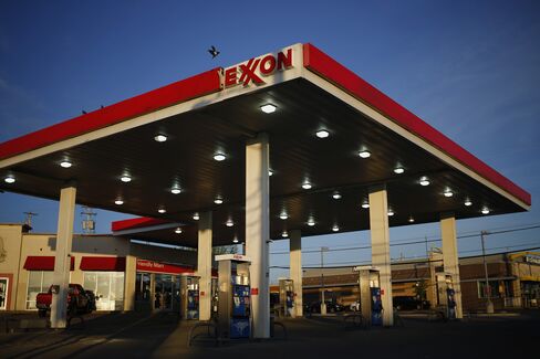 An Exxon Mobil Corp. Gas Station Ahead Of Earnings Figures