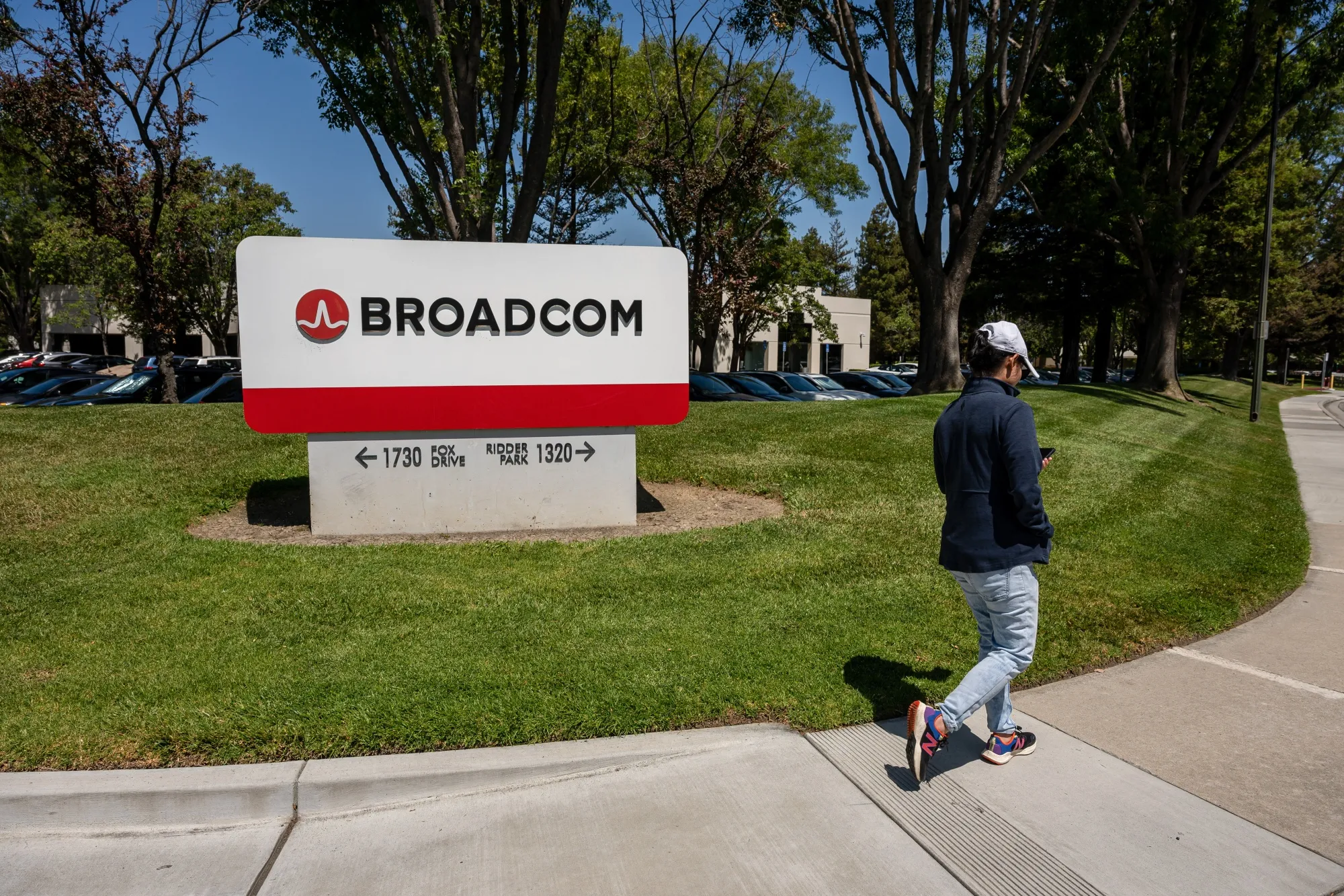 The headquarters of Broadcom Inc. in San Jose, California, US.