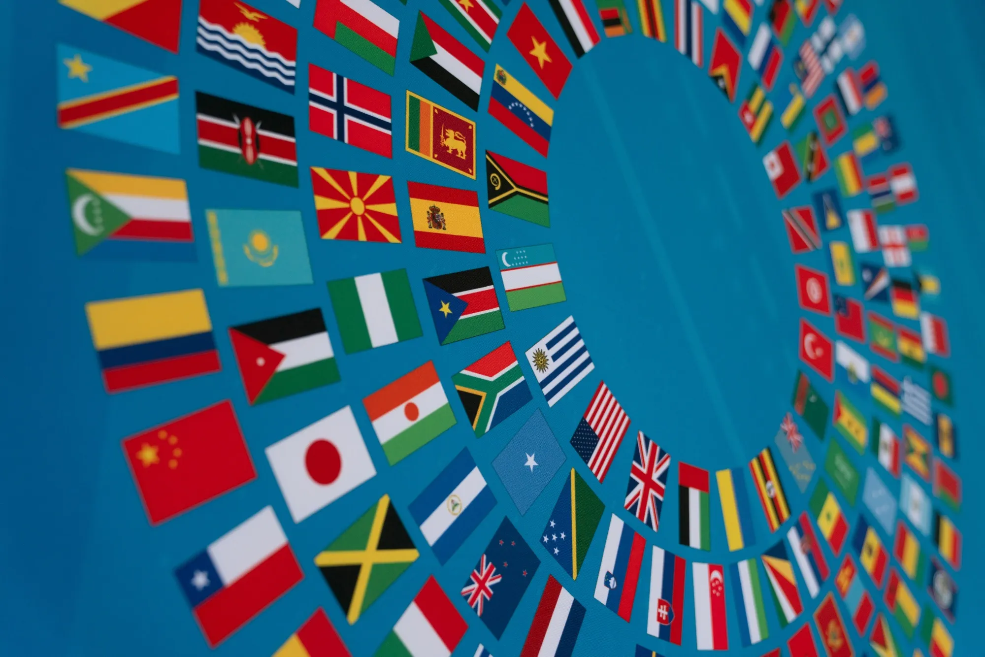 International Monetary Fund and World Bank Fall meetings signage outside the IMF headquarters in Washington.