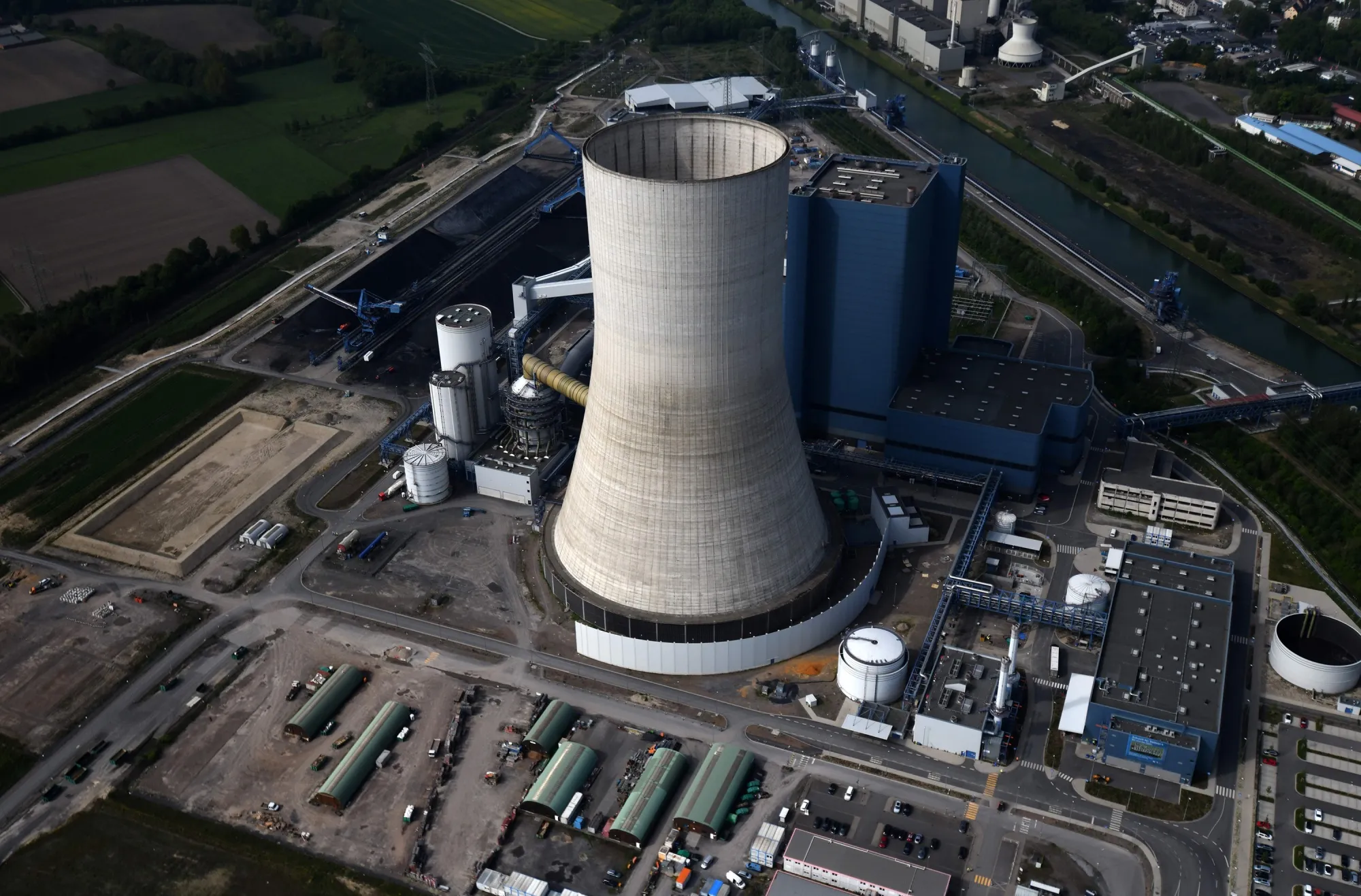 Uniper's Datteln-4 coal-fired power plant in Datteln.