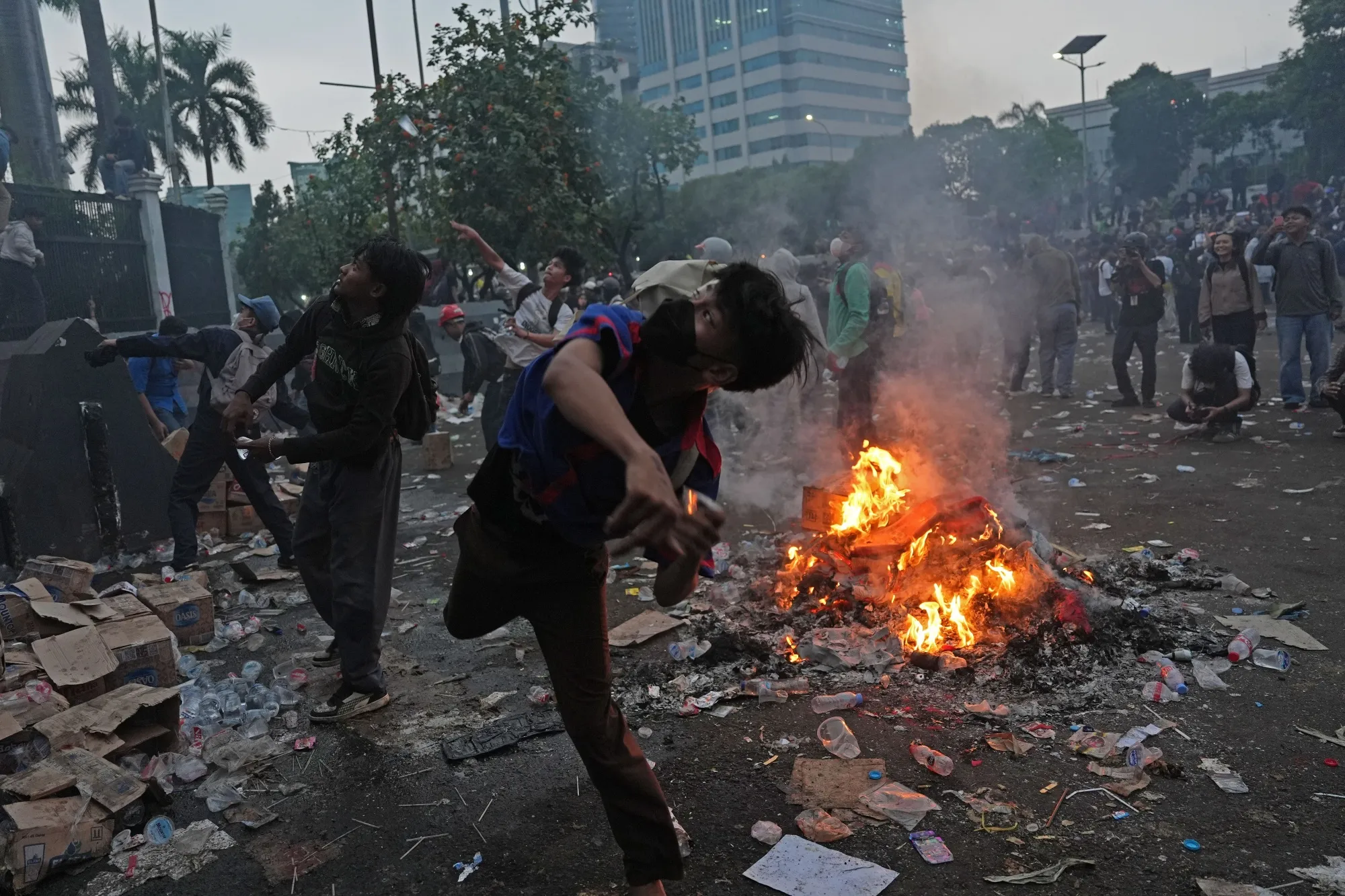 Jakarta protests show lingering unease in Prabowo's Indonesia; turnout grew beyond police estimates before water cannon dispersed demonstrators