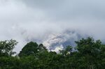 Mount Semeru spews thick smoke in Lumajang on Dec. 16.
