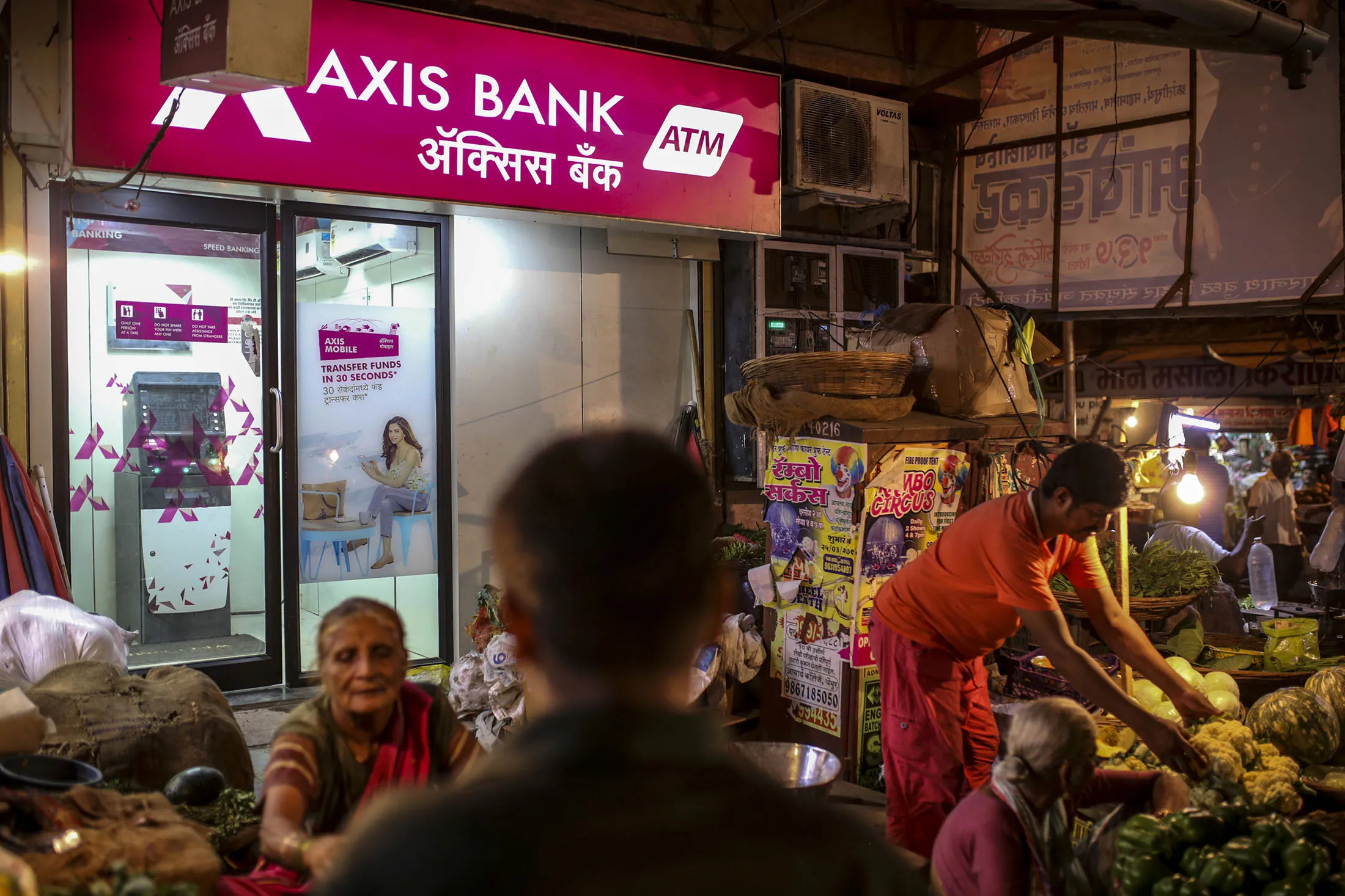 An Axis Bank branch in Mumbai.