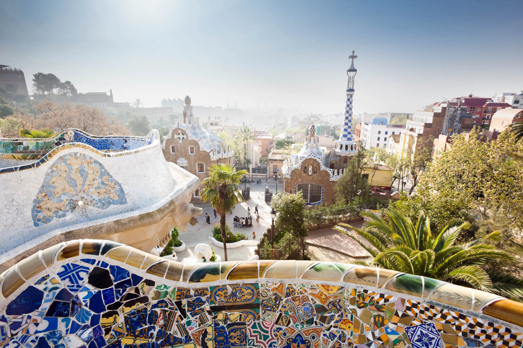 A view of Barcelona from Parc Guell.&nbsp;