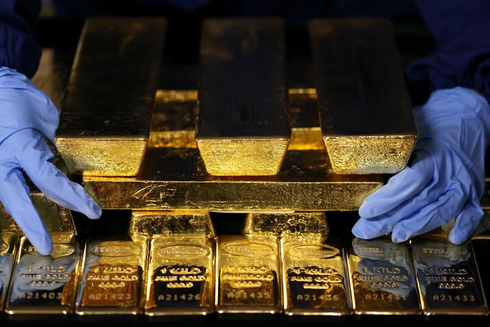 Gold bars. 