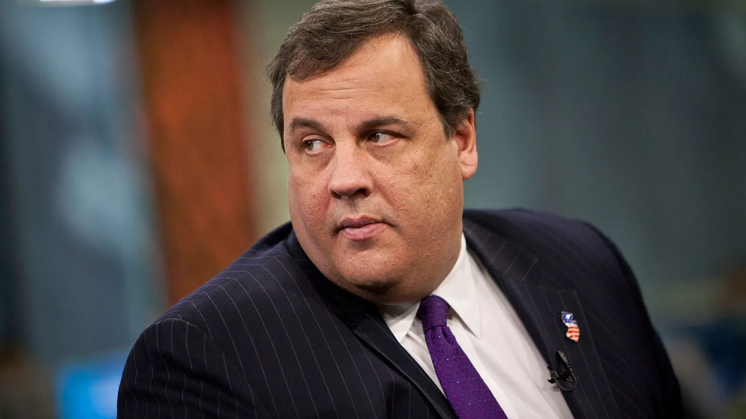 Chris Christie, governor of New Jersey, listens during a Bloomberg Television interview in New York, U.S., on Tuesday, Jan. 25, 2011.
