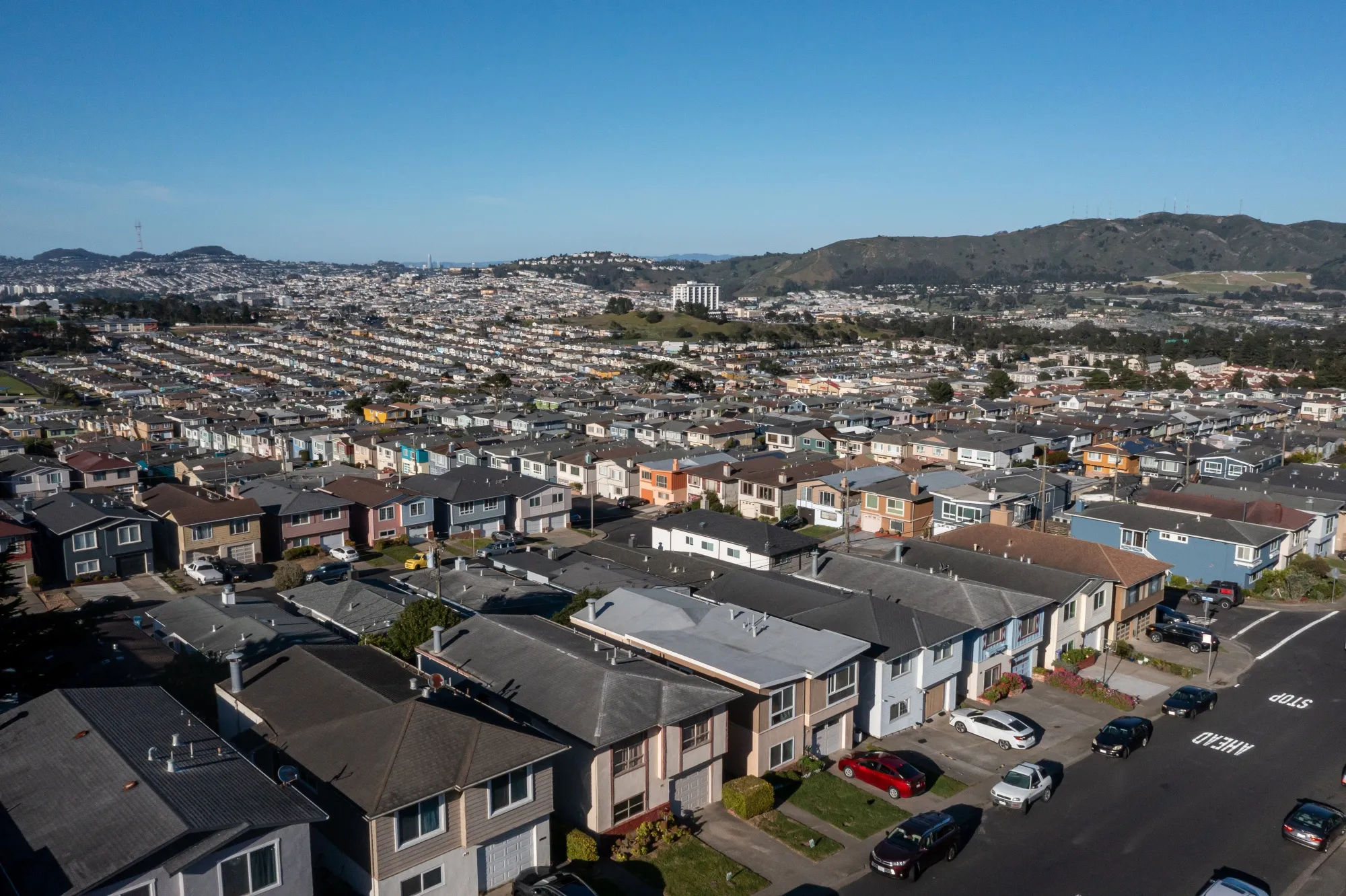 Homes in Daly City, California.