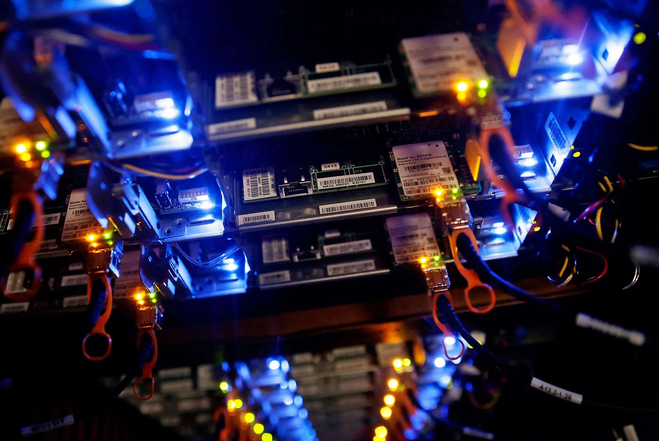 Servers inside Facebook’s Prineville Data Center in Oregon.
