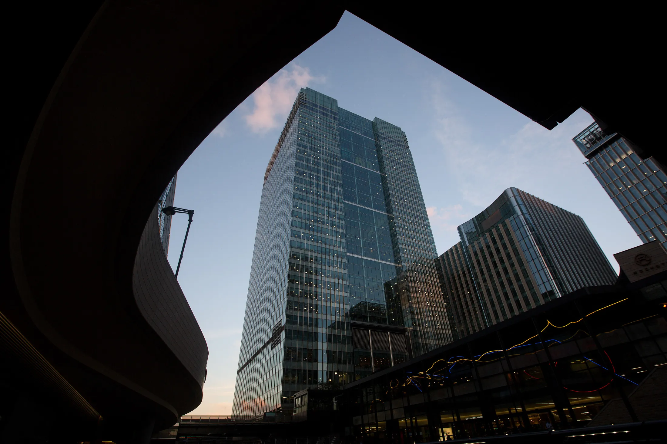 Canary Wharf Business, Financial And Shopping District As Britons Are Worried About The Outlook For The Economy