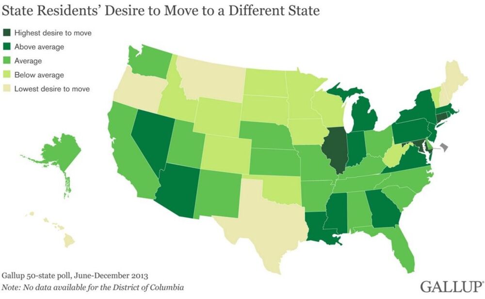 misundelse social Forbindelse Can You Guess Which U.S. States People Most Want to Flee? - Bloomberg