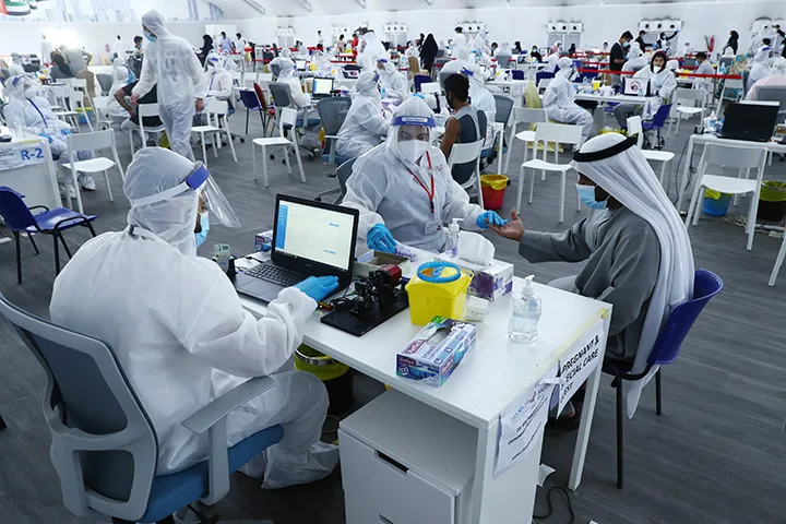 Abu Dhabi&nbsp;has one of the highest testing rates relative to population.