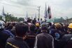 Workers protest at Indonesia Morowali Industrial Park, in Bungku, South Sulawesi, Indonesia, on Dec. 27.