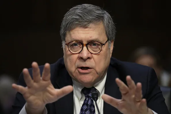 William Barr at his confirmation hearing.