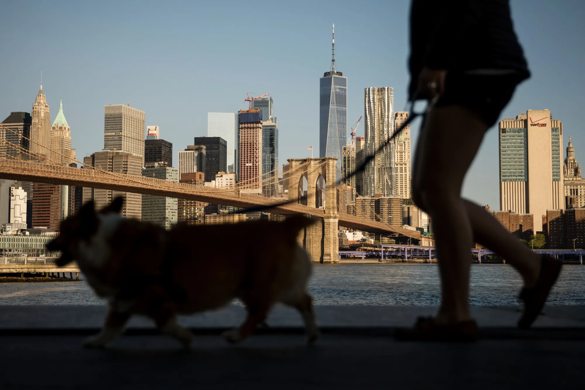 Views Of Manhattan As Trade Worry Drives U.S. Stocks Lower, Boosts Bonds